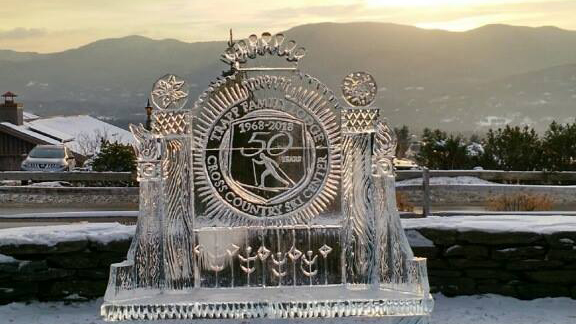 stowe winter carnival ice sculpture