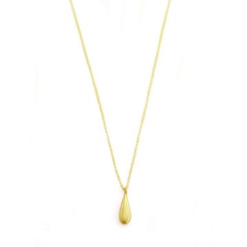 Tiny Drop Vermeil Necklace