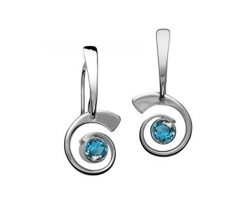 Nautilus Earrings - Stone & Metal Choices