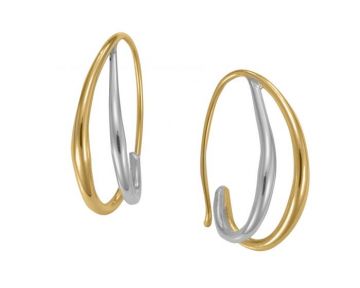 Duo Hoop Earring - Size & Metal Choices