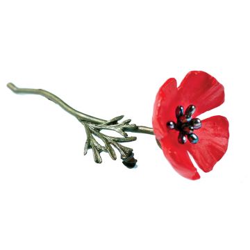 Red Poppy Pin
