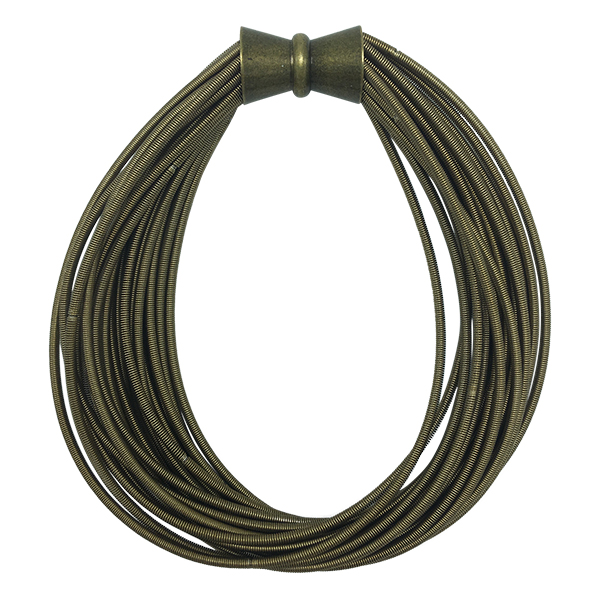 Bronze Piano Wire Magnetic Bracelet