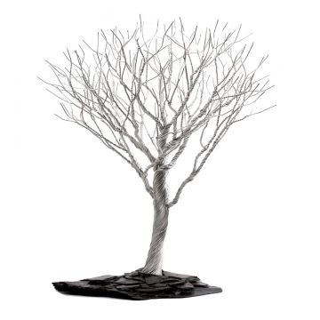 Aluminum Maple Tree on Slate