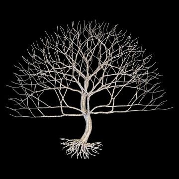 Aluminum Maple Wall Tree