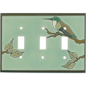Hummingbird on Branch Switch Plate