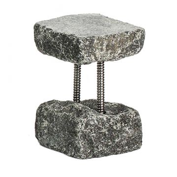 Black Dispenser Stand 8" with Two Posts