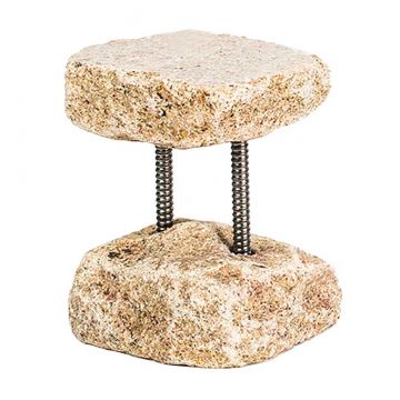 Tan Dispenser Stand 8" with Two Posts