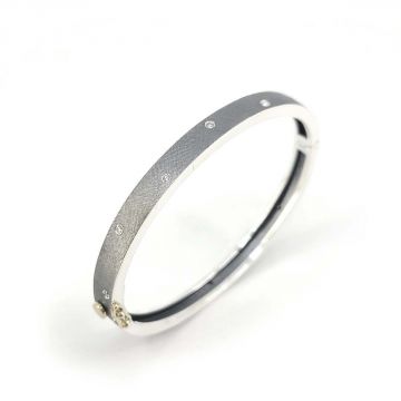 Carol Bangle - Sterling Silver & Diamonds