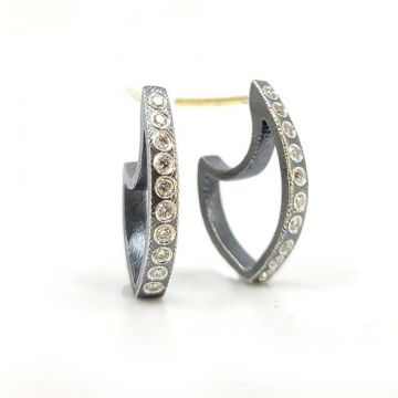 Celine Sterling Silver Hoops