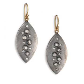 Vita Earring - Silver 18K Gold & Diamond