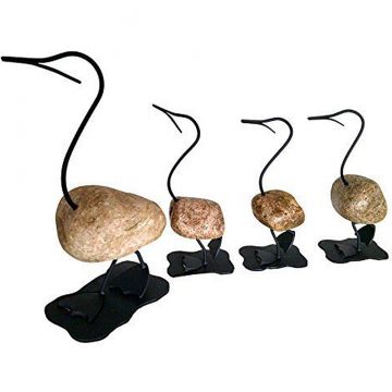 Duck Family Rock & Iron Sculptures - SOLD OUT
