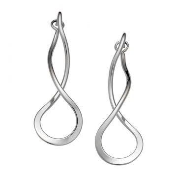 Endless Braid Earrings- Size & Metal Choices