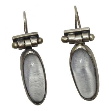 Quartz Hinged Earrings