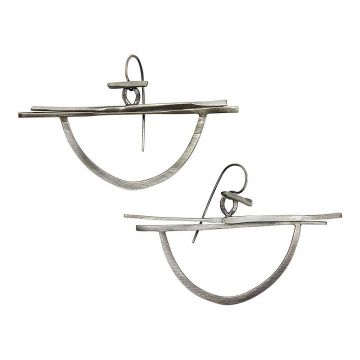 Silver Stirrup Earrings