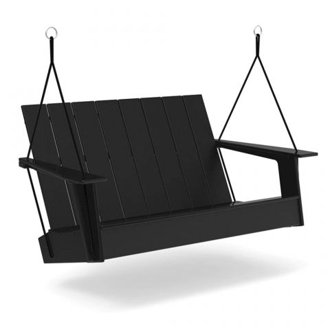 Black porch swing discount