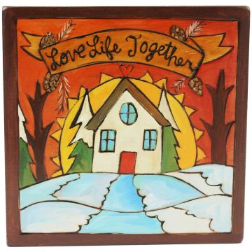Love Life Together Winter Plaque
