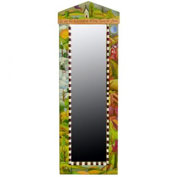 Sticks Come Home For Love Seasonal Wall Hanging Mirror