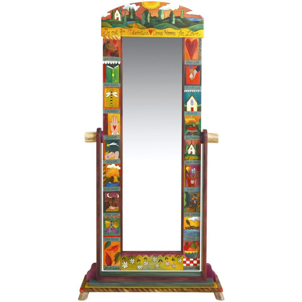 Standing sales wardrobe mirror