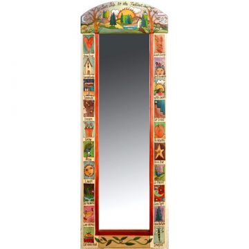 Sticks Live Life To The Fullest Hanging Wardrobe Mirror