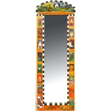 Sticks Yellow Hanging Wardrobe Mirror