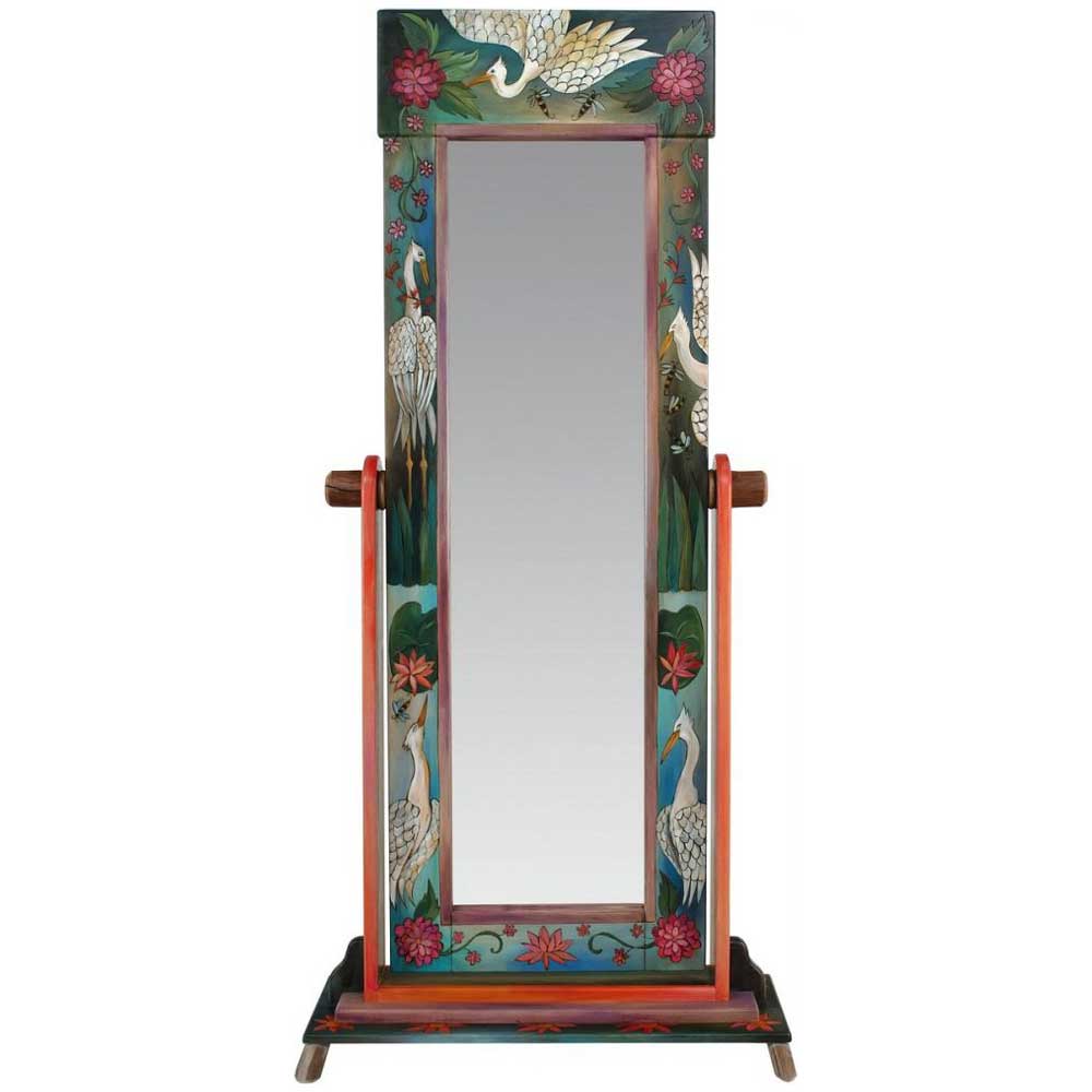 Standing shop wardrobe mirror
