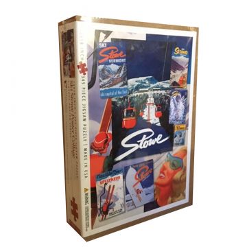 Classic Stowe Skiing Poster Collage Puzzle