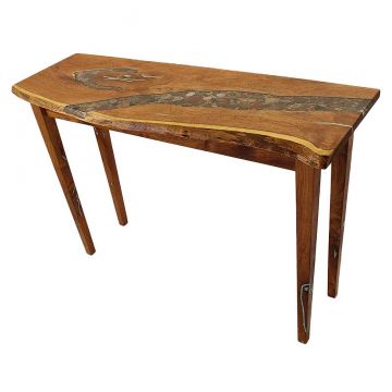 River Rock & Turquoise Sofa Table