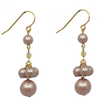 Pearl Powdered Dangle Earrings