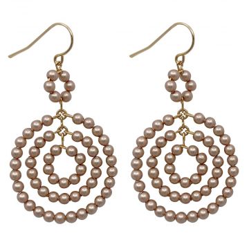 Multi-Hoop Pearl Earrings