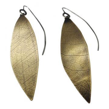 Bronze Leaf Earrings