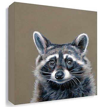 Oscar Raccoon Canvas Print