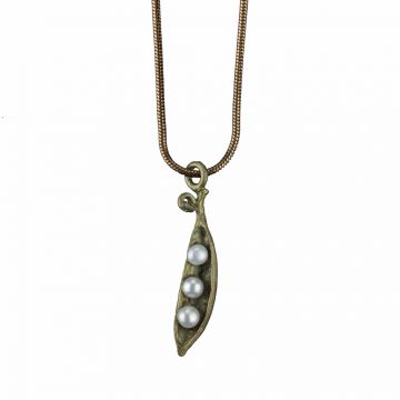 Pea Pod Petite Pendant Necklace