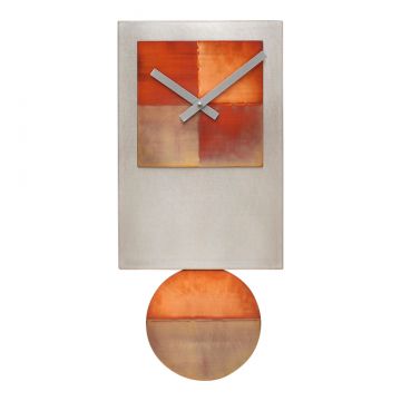 Steel Tie Copper Wall Clock