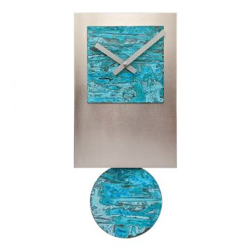 Steel Tie Verdigris Wall Clock