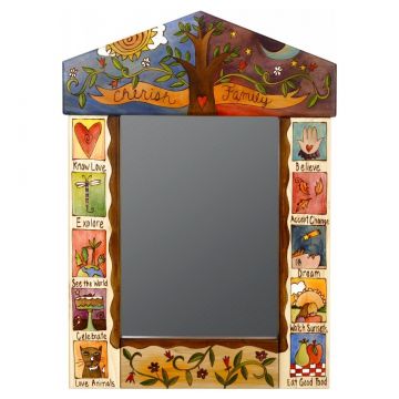Sticks Cherish Family Tree Medium Mirror