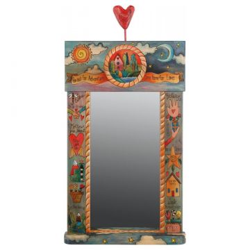 Sticks Come Home For Love Large Mirror