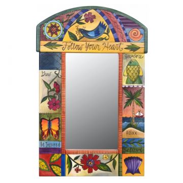 Sticks Follow Your Heart Bird Small Mirror