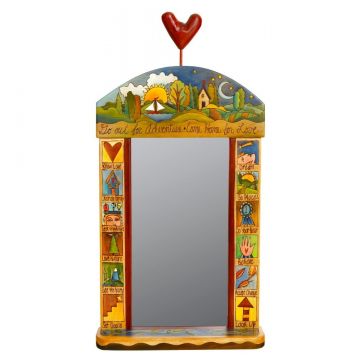 Sticks Go Out for Adventure Large Mirror