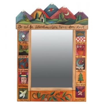 Sticks Go Out For Adventure Medium Mirror