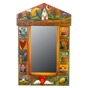 Sticks Go Out For Adventure Small Mirror