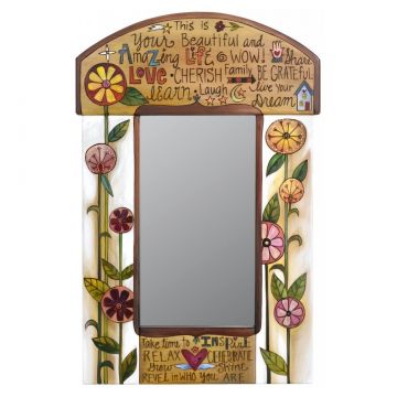 Sticks Inspirational Garden Small Mirror
