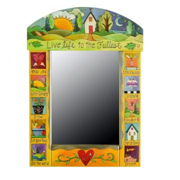 Sticks Live Life to the Fullest Medium Mirror