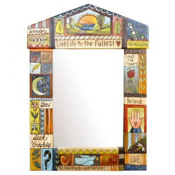 Sticks Live Life to the Fullest Muted Medium Mirror