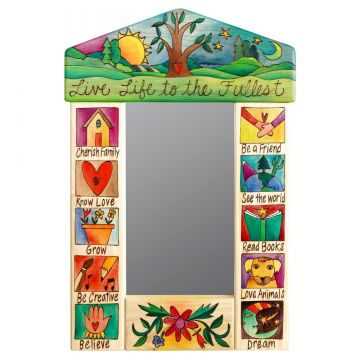 Sticks Live Life to the Fullest Tree Small Mirror