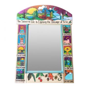 Sticks Passage of Time Natural Medium Mirror
