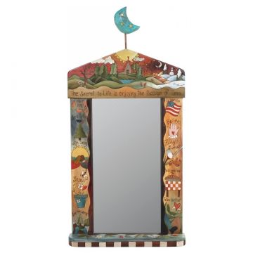 Sticks Secret to Life Moon Large Mirror
