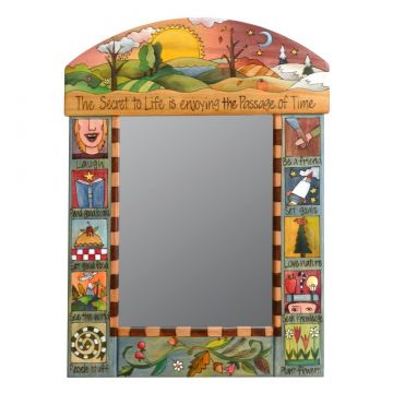 Sticks Secret to Life Sunset Medium Mirror