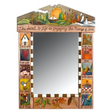 Sticks The Secret to Life Natural Medium Mirror
