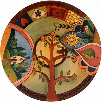 Apple Tree Of Life Abstract Lazy Susan