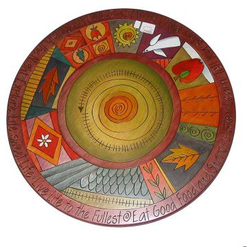 Center Swirl Abstract Lazy Susan